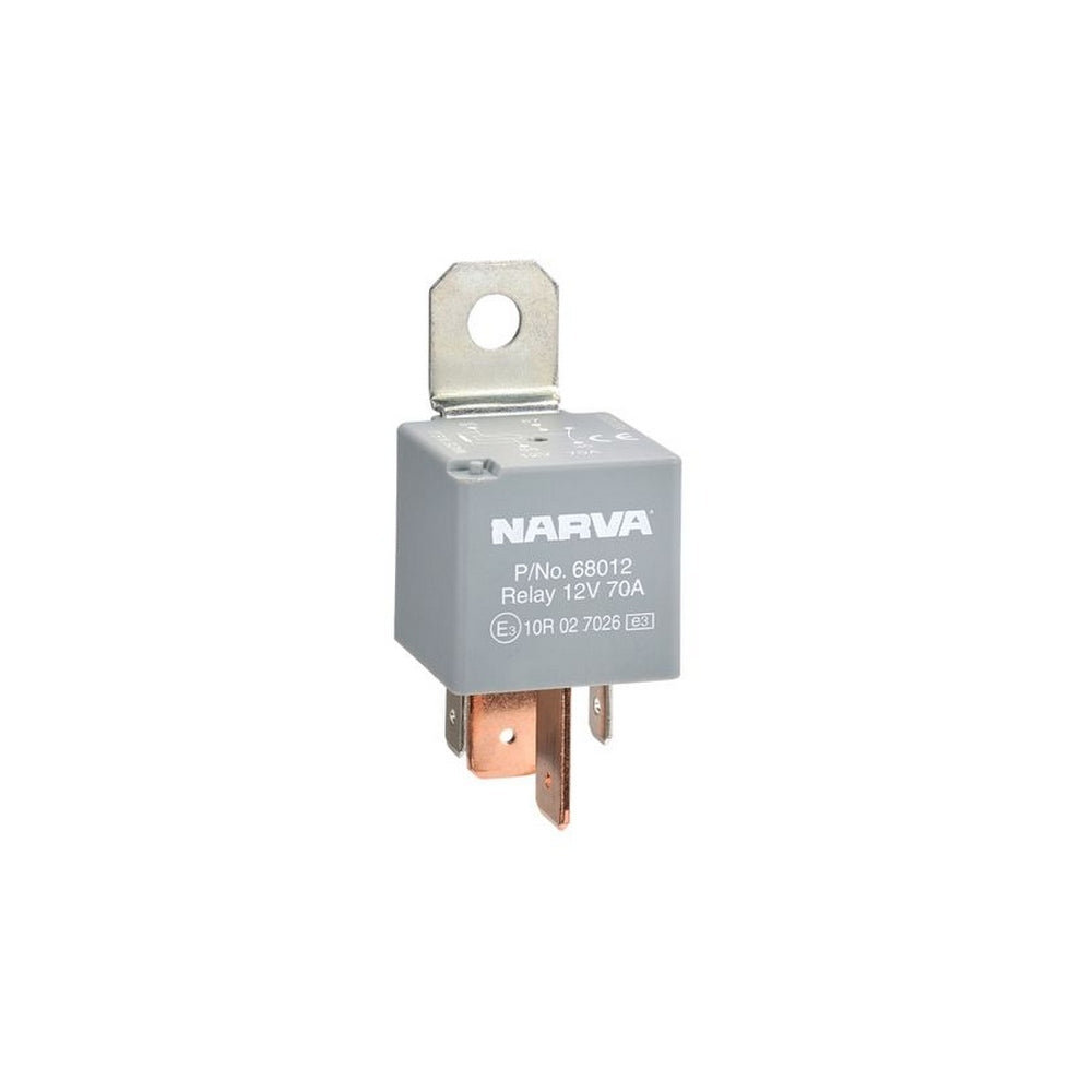 Narva 12V 70A Normally Open 4 Pin Relay with Resistor Blister Pack Of 1
