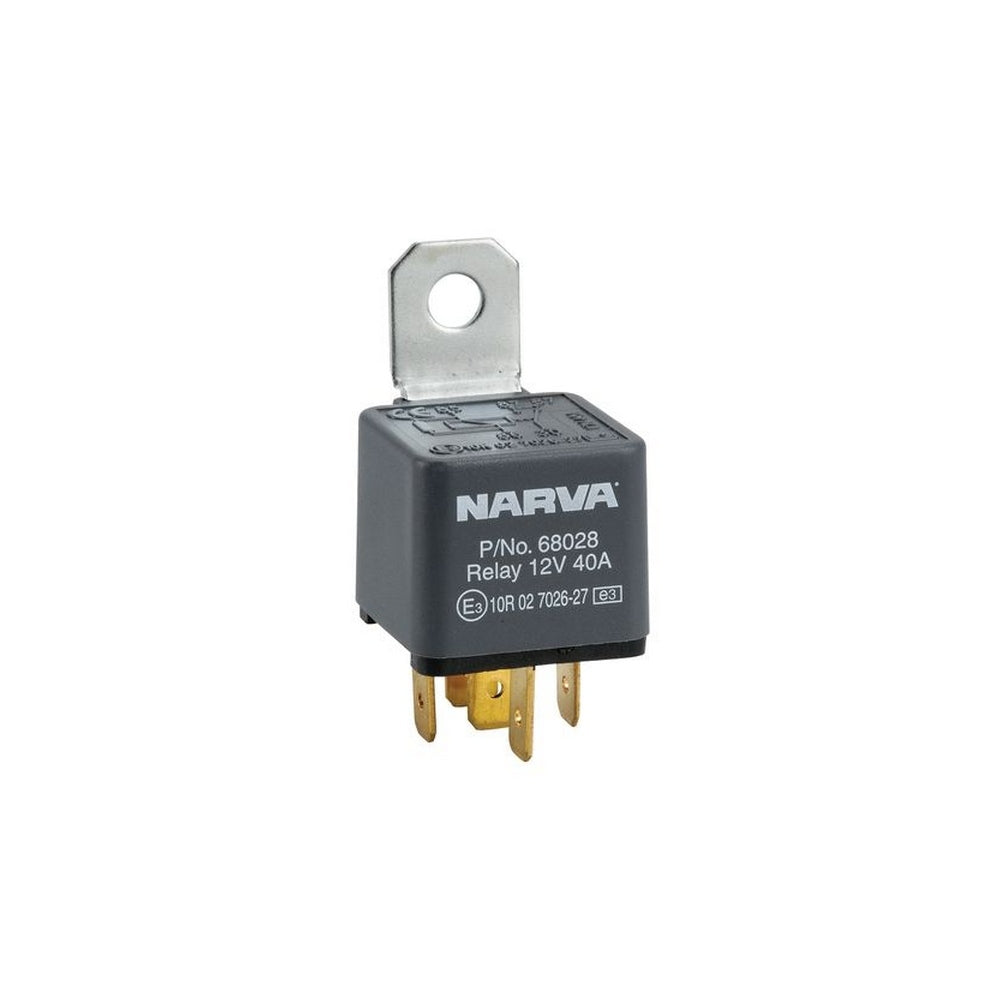 Narva 12V 40A Normally Open 5 Pin Relay with Resistor