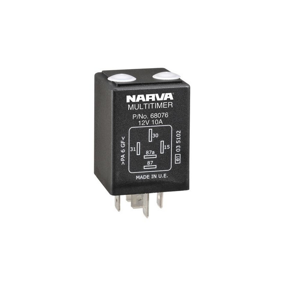 Narva 12V 10A 5 Pin Timer Adjustable Relay Blister Pack Of 1