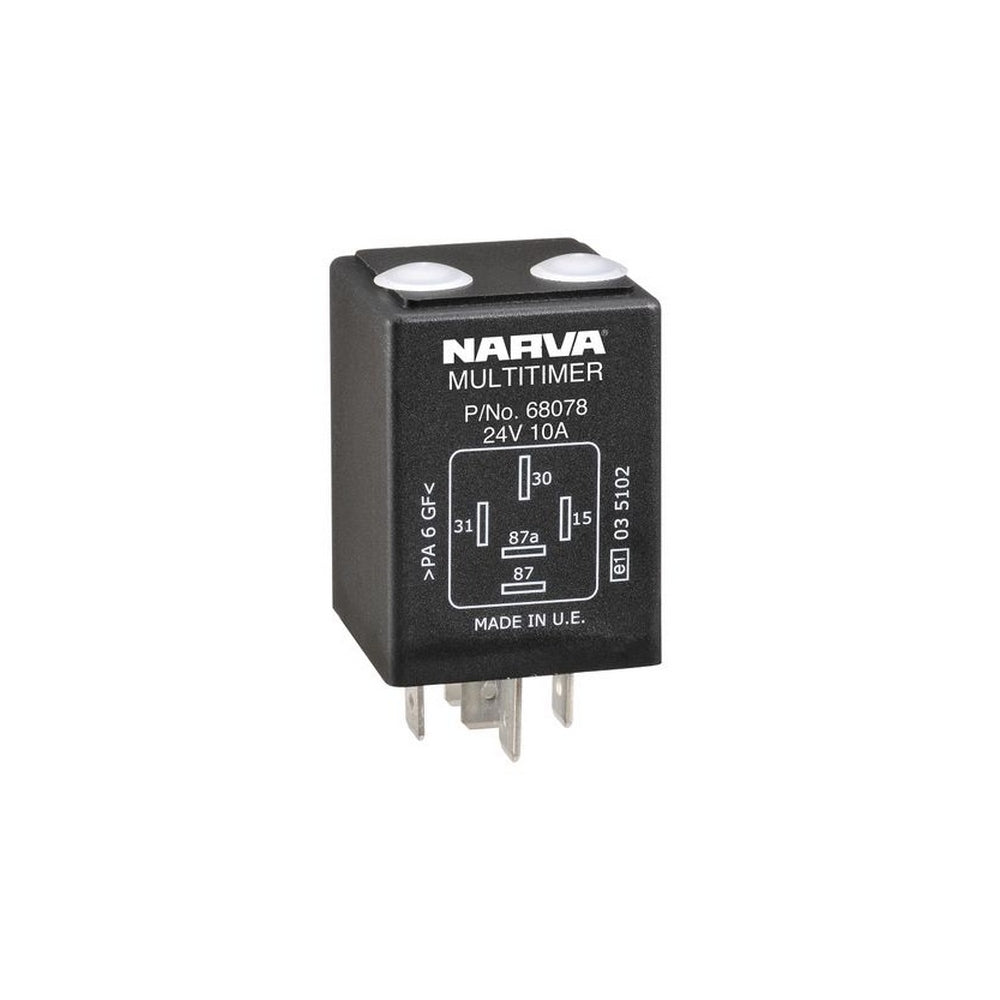 Narva 24V 10A 5 Pin Timer Adjustable Relay Blister Pack Of 1