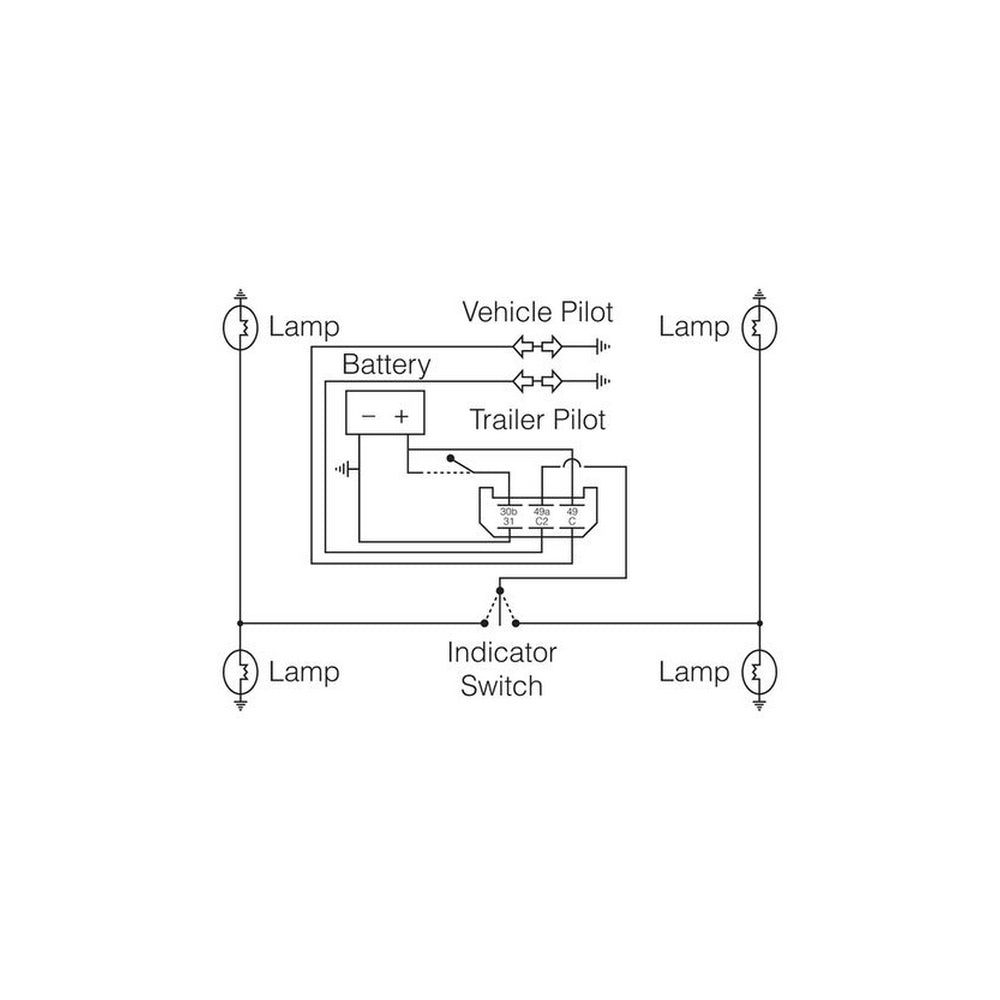 Narva 24 Volt 6 Pin Heavy-Duty Electronic Flasher