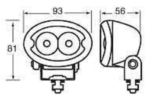 Narva Led Worklight Work Light Flood Beam 12 12V 24 24V New Waterproof 72446