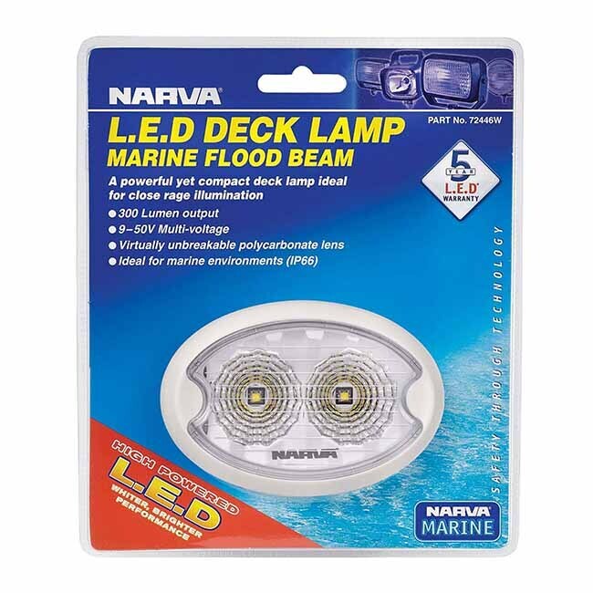 Narva Led Marine Worklight Work Light Flood Beam 12 12V 24V Waterproof 72446W