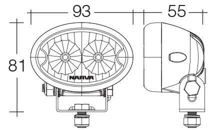 Narva Led Marine Worklight Work Light Flood Beam 12 12V 24V Waterproof 72446W