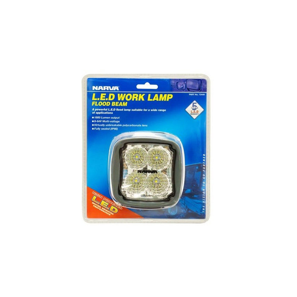 Narva 9-64V LED Work Lamp Flood Beam - 2000 Lumens