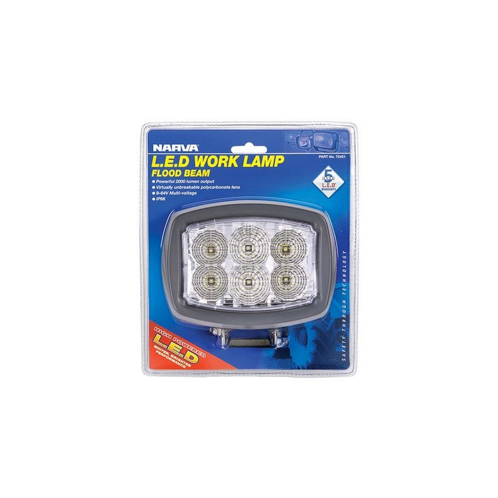 Narva 9-64V LED Work Lamp Flood Beam - 3000 Lumens
