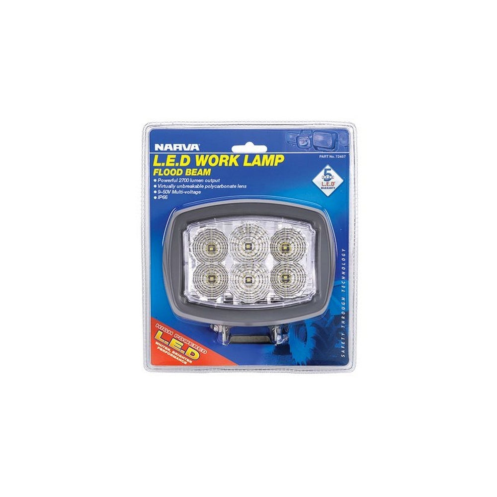 Narva 9-64V LED Work Lamp Flood Beam - 6000 Lumens
