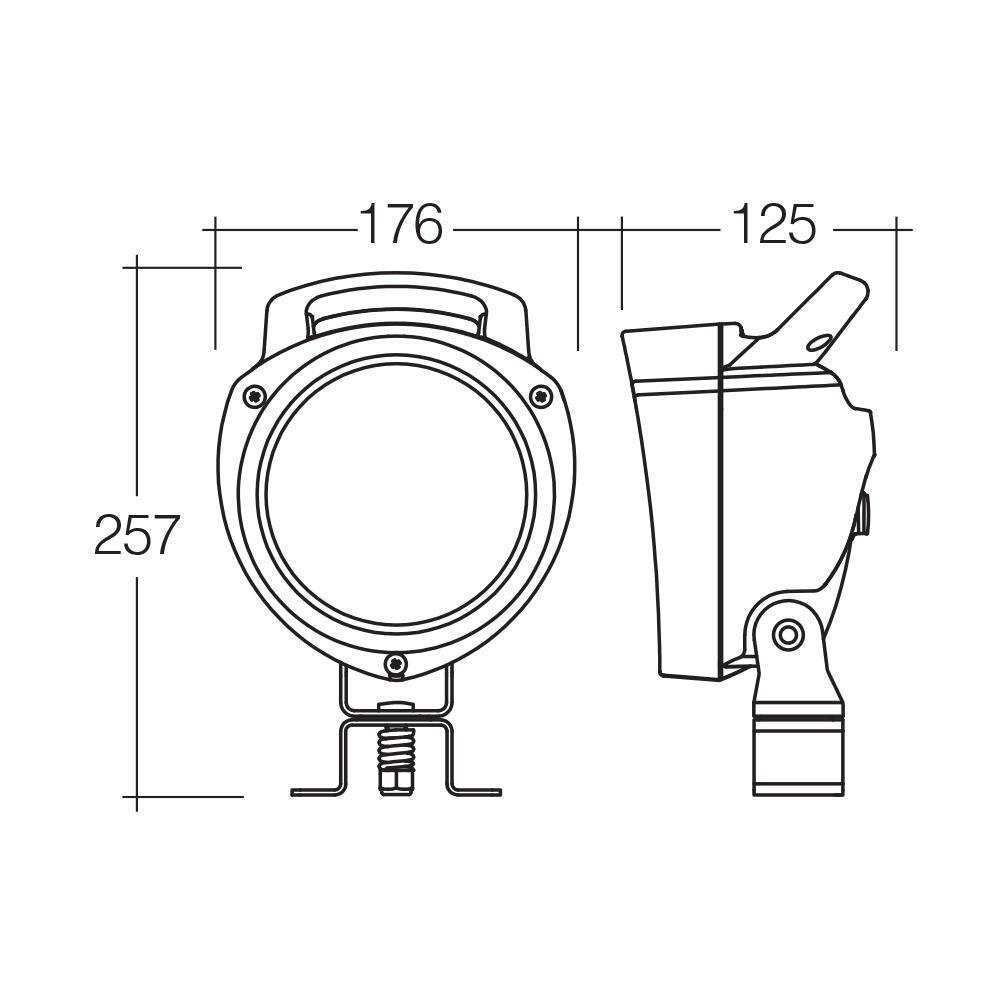 Narva 'Senator' High Powered LED Work Lamp Hybrid Flood Beam - 3500 Lumens