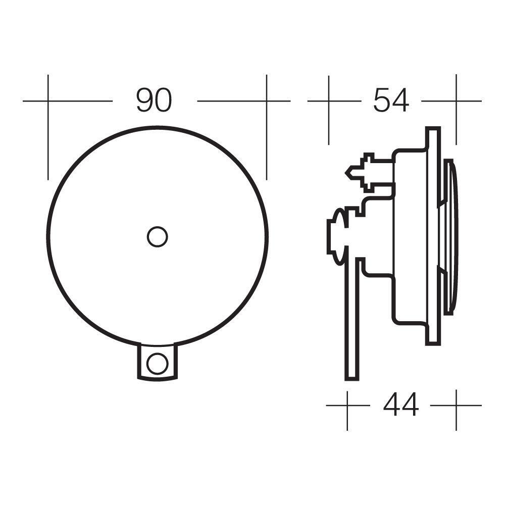 Narva Horn Disc 12V High Tone Bl (1)