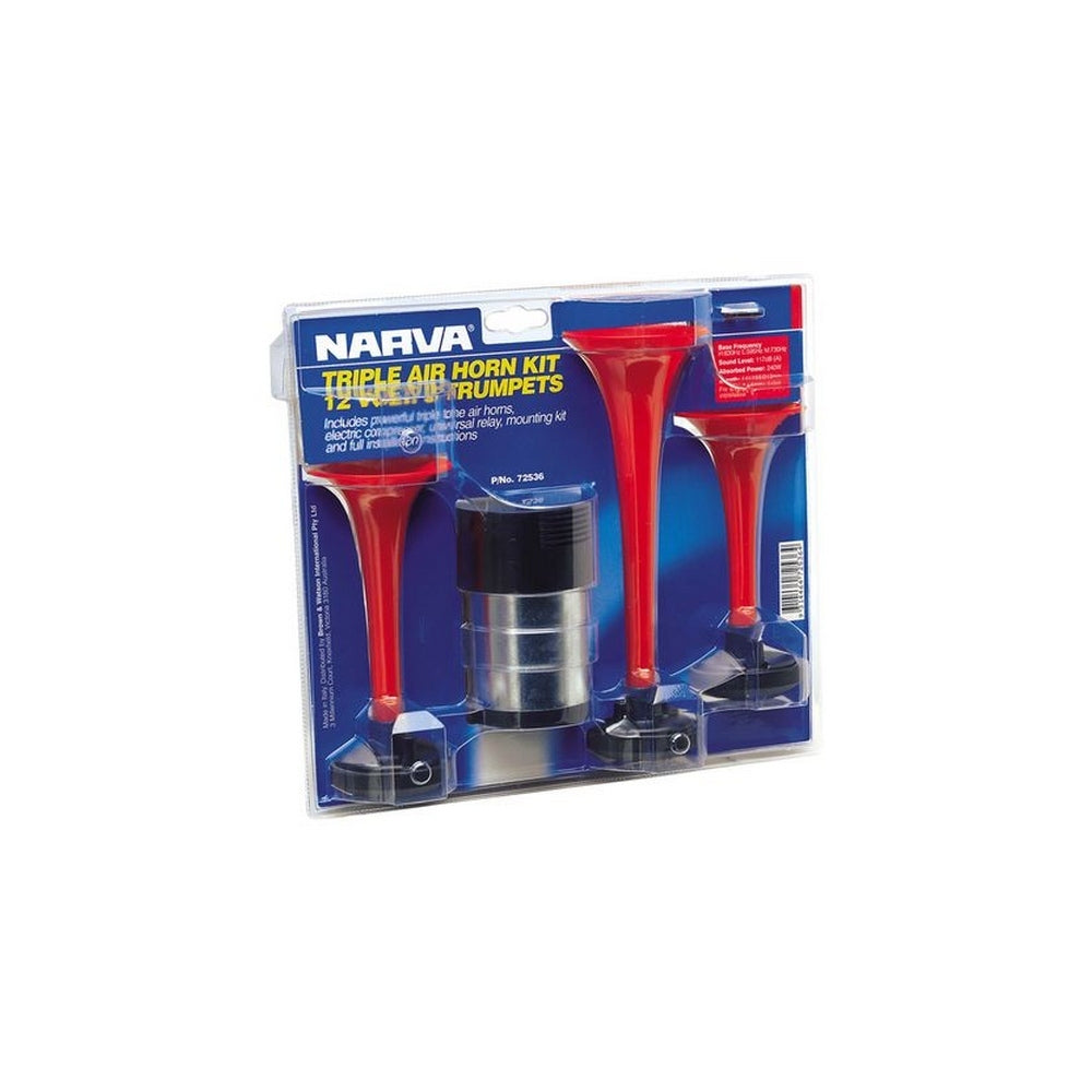 Narva 12 Volt Triple Air Horn Kit