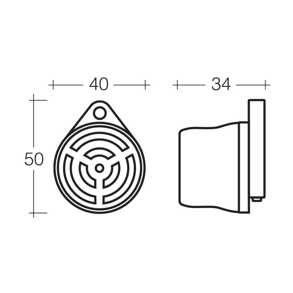 Narva Warning Buzzer Alarm Universal 12V 12 Volt 24 24 Car Van Truck 72550Bl