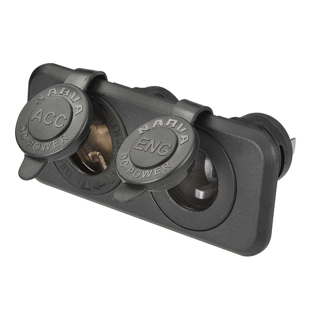 Narva 81141BL Heavy-Duty Twin Accessory/Engel Type Sockets