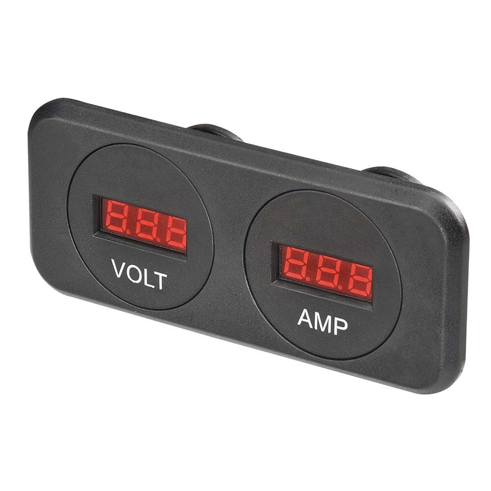 Narva 81148BL Heavy-Duty 12/24V Dc LED Volt And Amp Meters