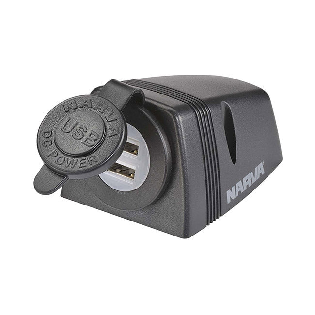 Narva Dual Usb Socket Surface Mount