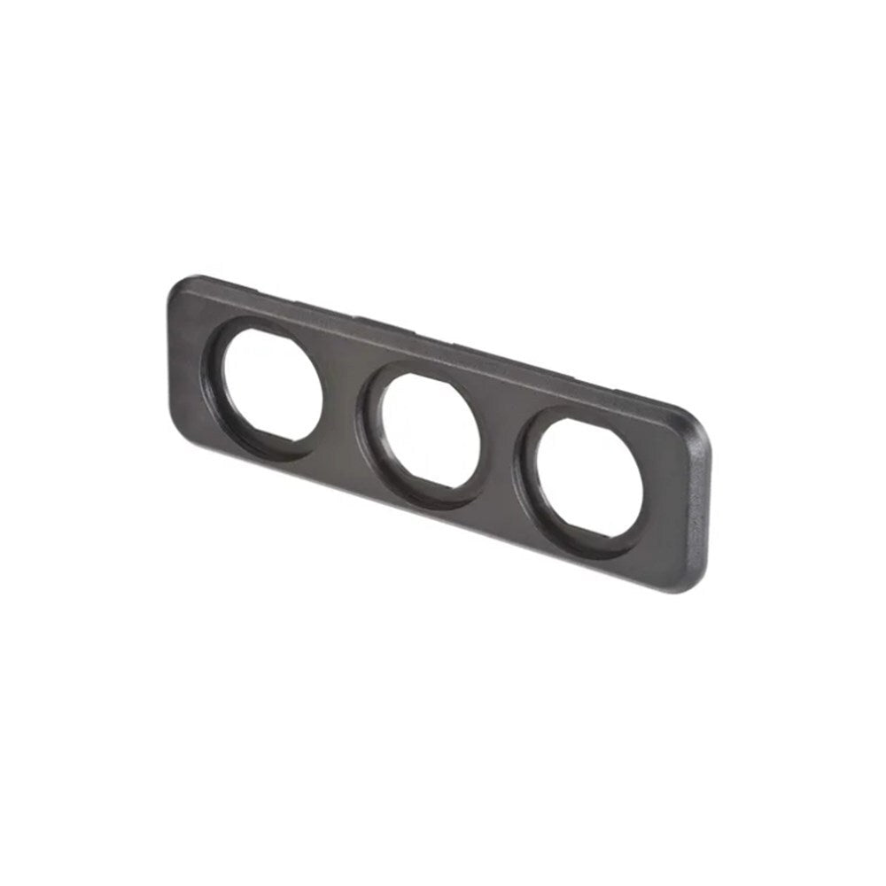 Narva 81189BL Triple Blank Flush Mount Housing Black