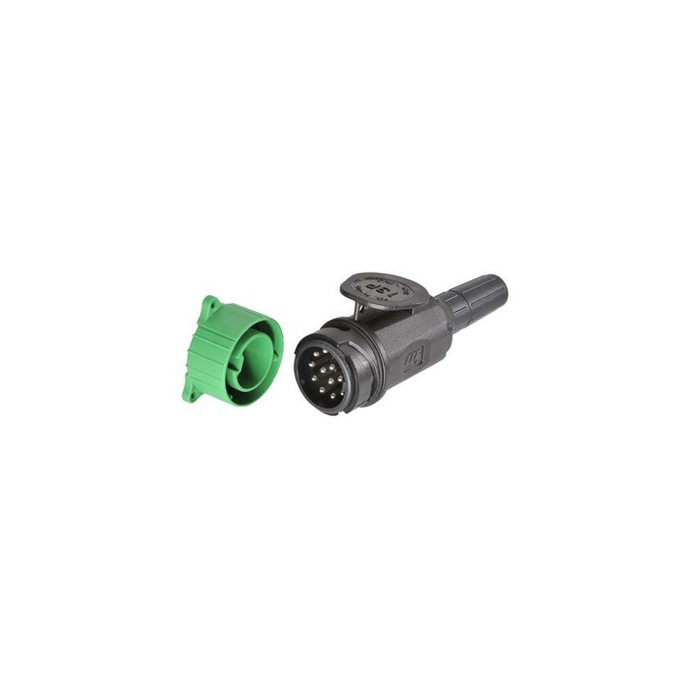Narva 12 Volt 13 Pin Euro Round Plastic Trailer Plug with Parking Socket