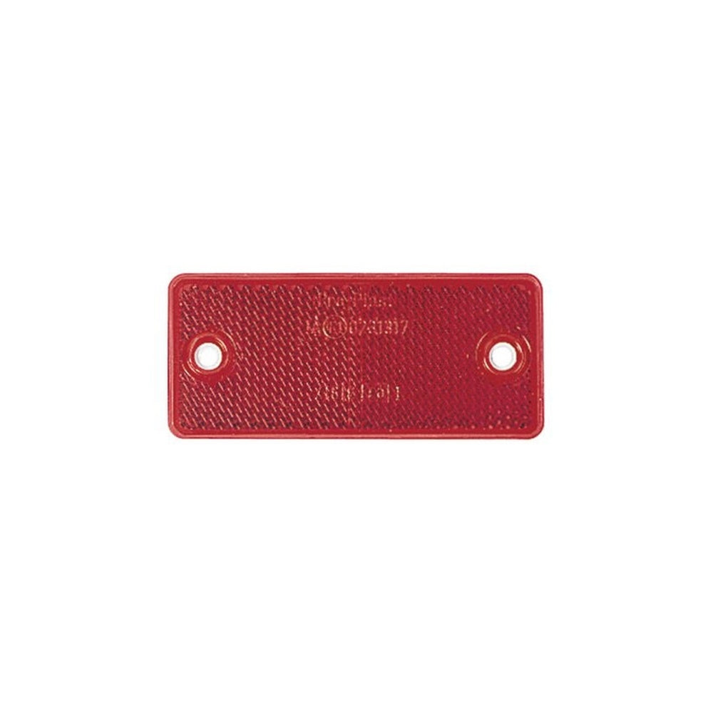 Narva Red Retro Reflector with Dual Fixing Holes