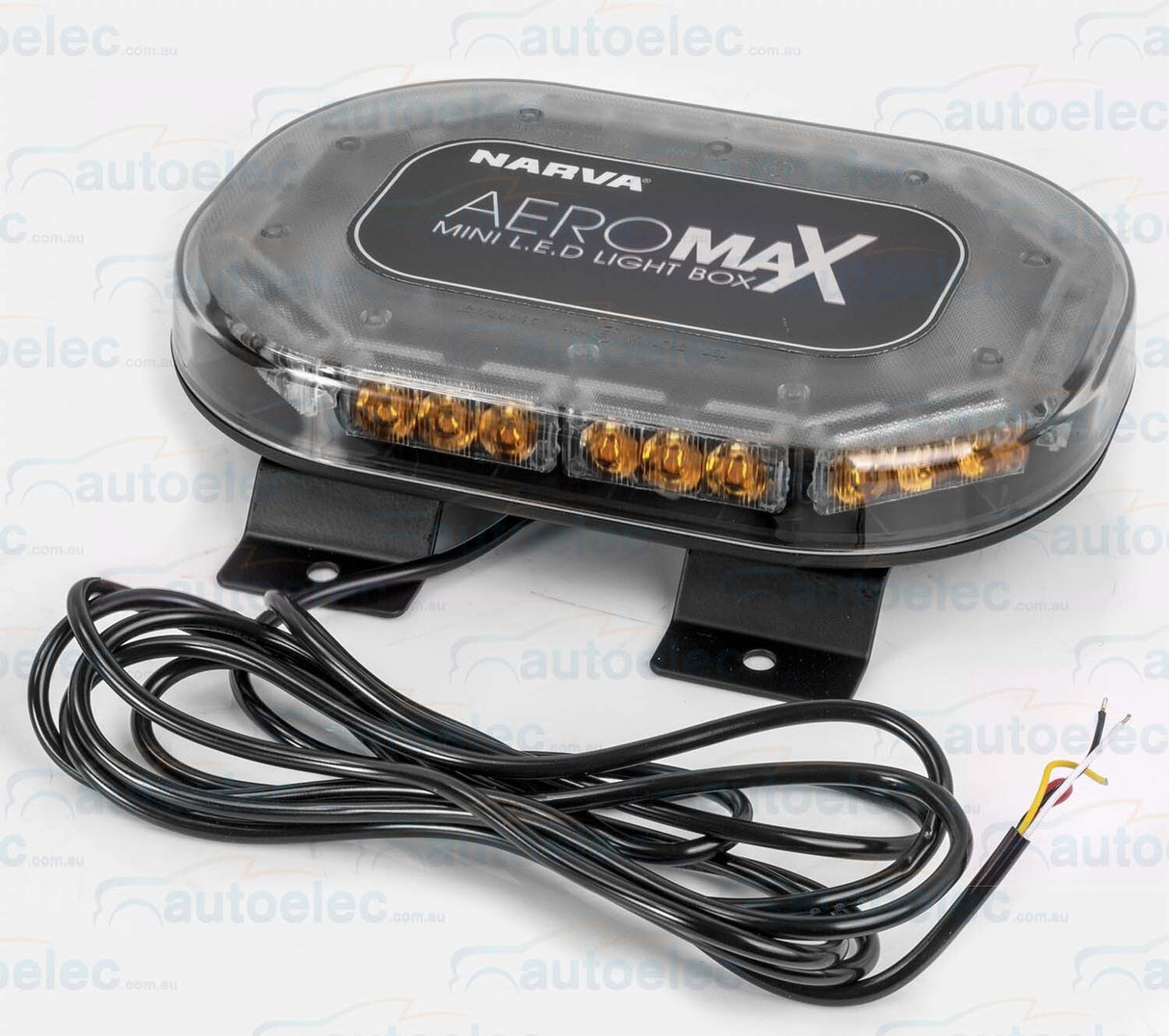 Narva Aeromax Mini Led Light Bar Box Emergency Flashing Rotating Beacon 85010Ac