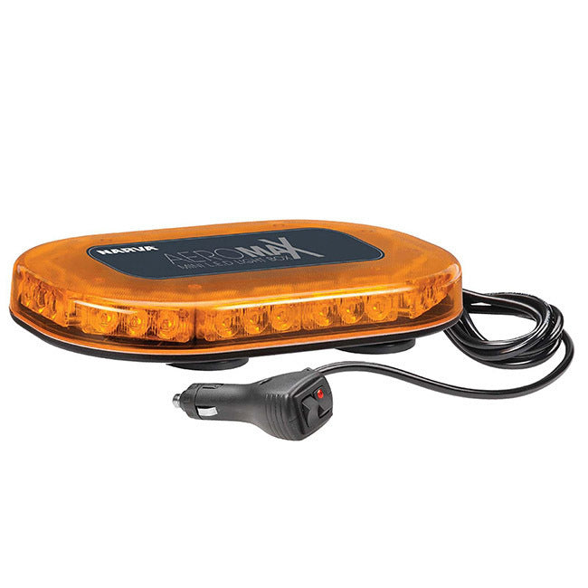 Narva Aeromax Mini Led Light Bar Box Beacon Magnetic Base Cigarette Lead 85012A