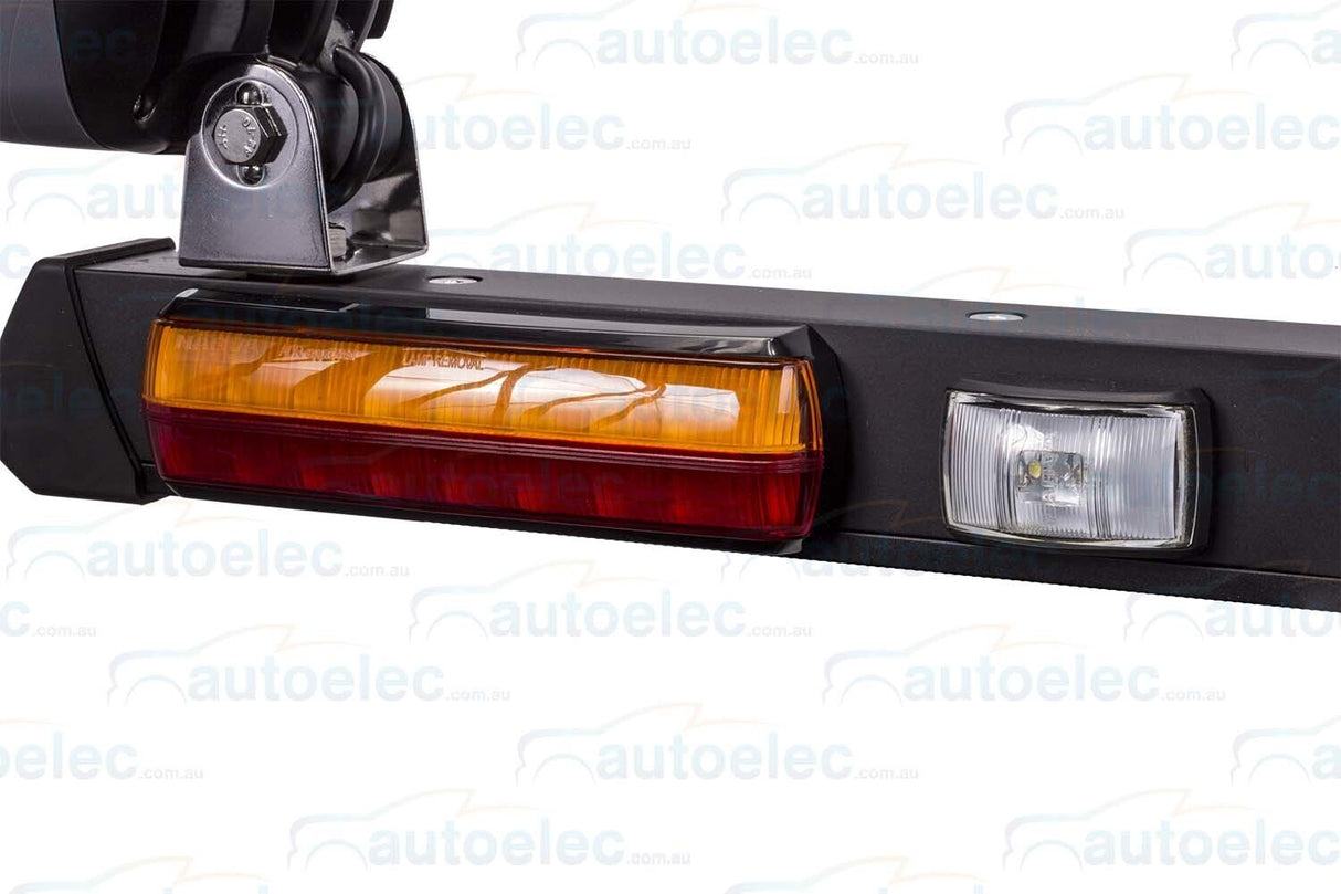 Narva 85072A-LED Halogen Mine LED Light Bar with Amber Warning Beacon