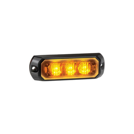 Narva Low Profile High Powered LED Warning Light Amber - 3 x 1 Watt Leds