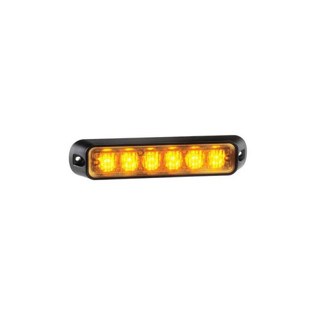 Narva Low Profile High Powered LED Warning Light Amber - 6 x 1 Watt Leds