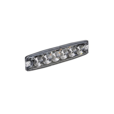 Narva High Powered Low Profile LED Warning Light White - 6 x 1 Watt Leds