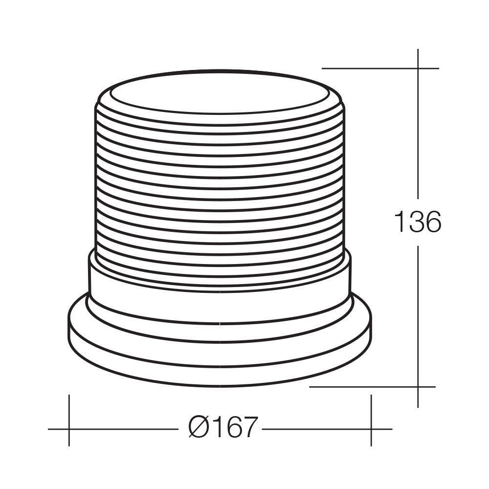 Narva LED Amber Pulse Warning Light