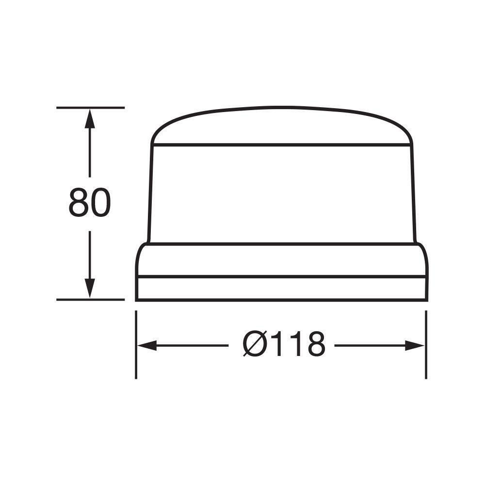 Narva Eurotech Amber Led Strobe Light Lamp Beacon Magnetic Base Cig Lead 85258A