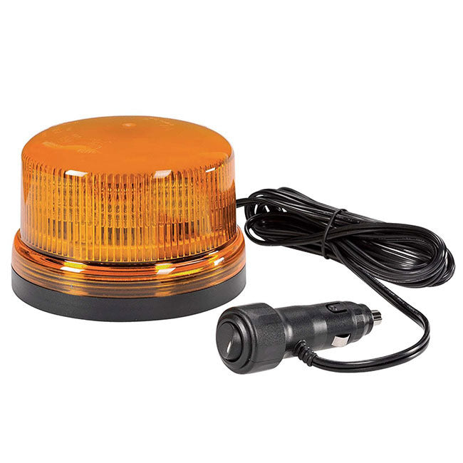 Narva Eurotech Amber Led Strobe Light Lamp Beacon Magnetic Base Cig Lead 85258A