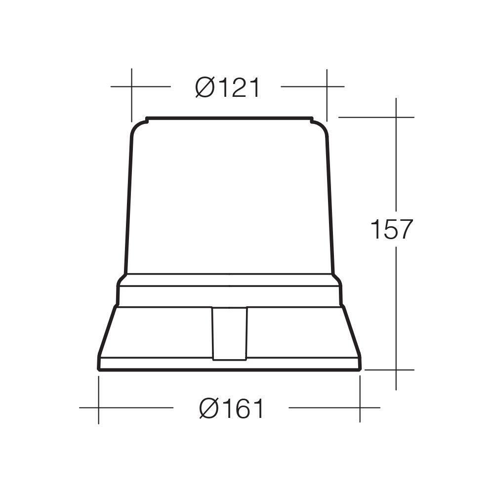 Narva LED Fixed Mount Flashing Rotating Emergency Light