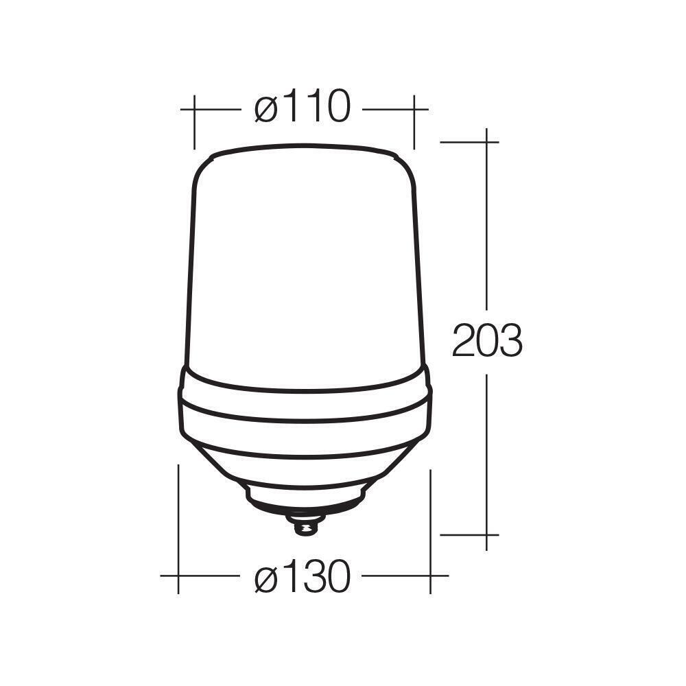 Narva Bolt Mount Base Rotating Amber Warning Light