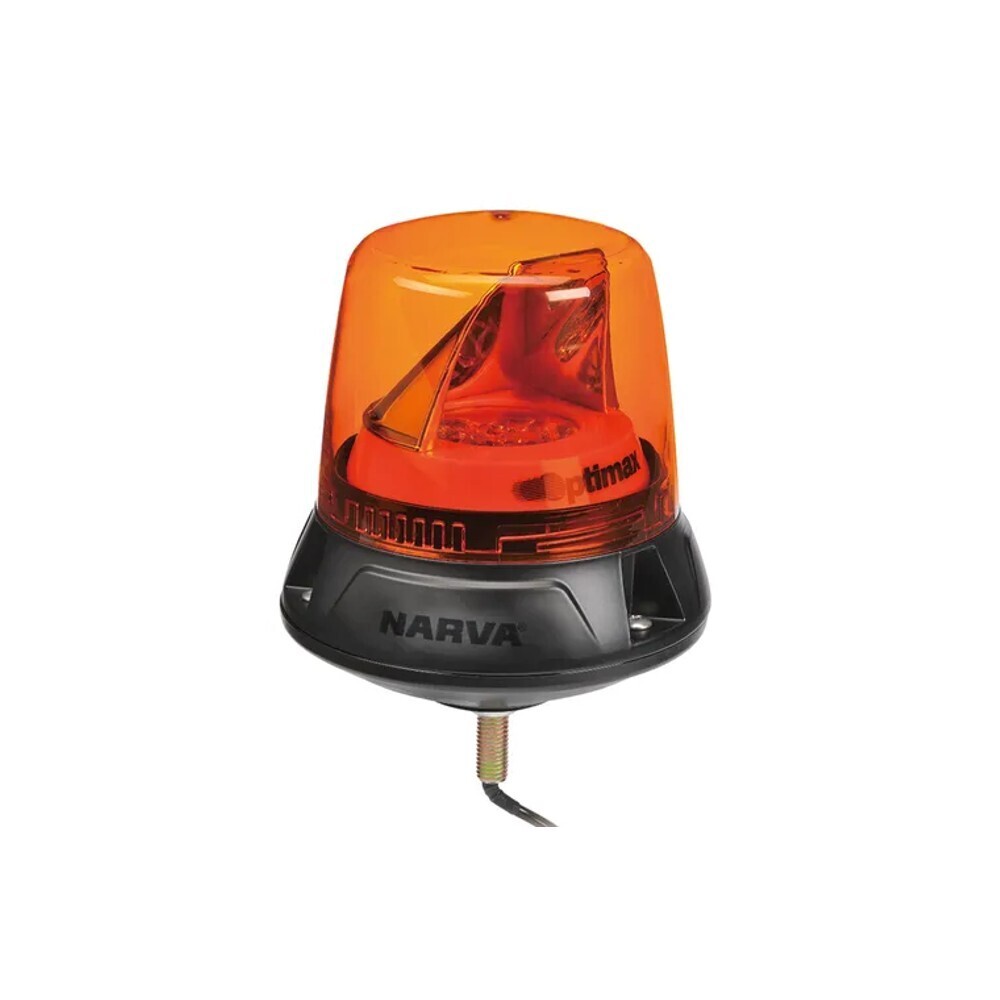Narva Bolt Mount Base Rotating Amber Optimax LED Warning Light
