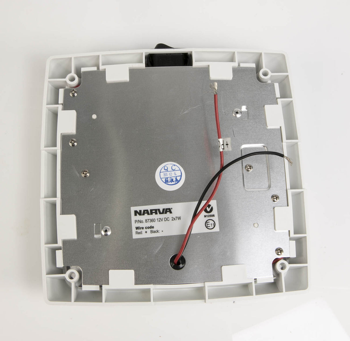 4 x Narva Square 14W 12V Twin Fluro Interior Light with Switch