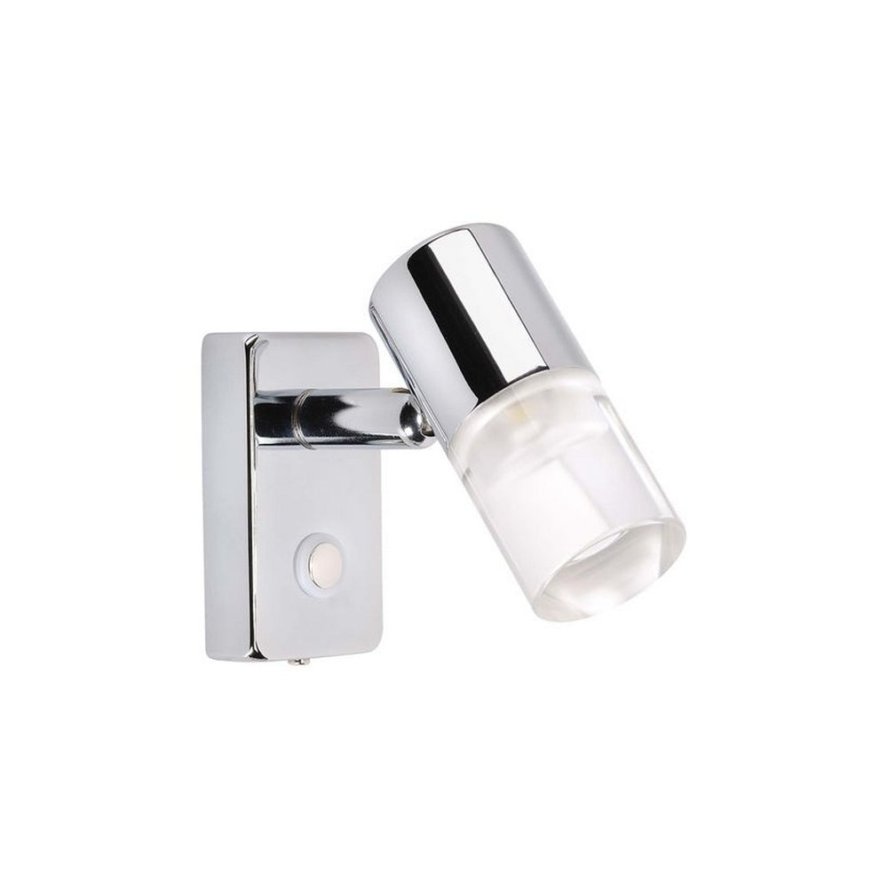Narva 10-30 Volt Chrome Interior Lamp Dimming with Switch 6000K