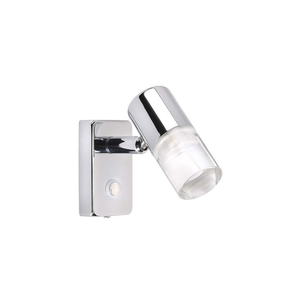 Narva 10-30 Volt Chrome Interior Lamp Dimming with Switch 3200K