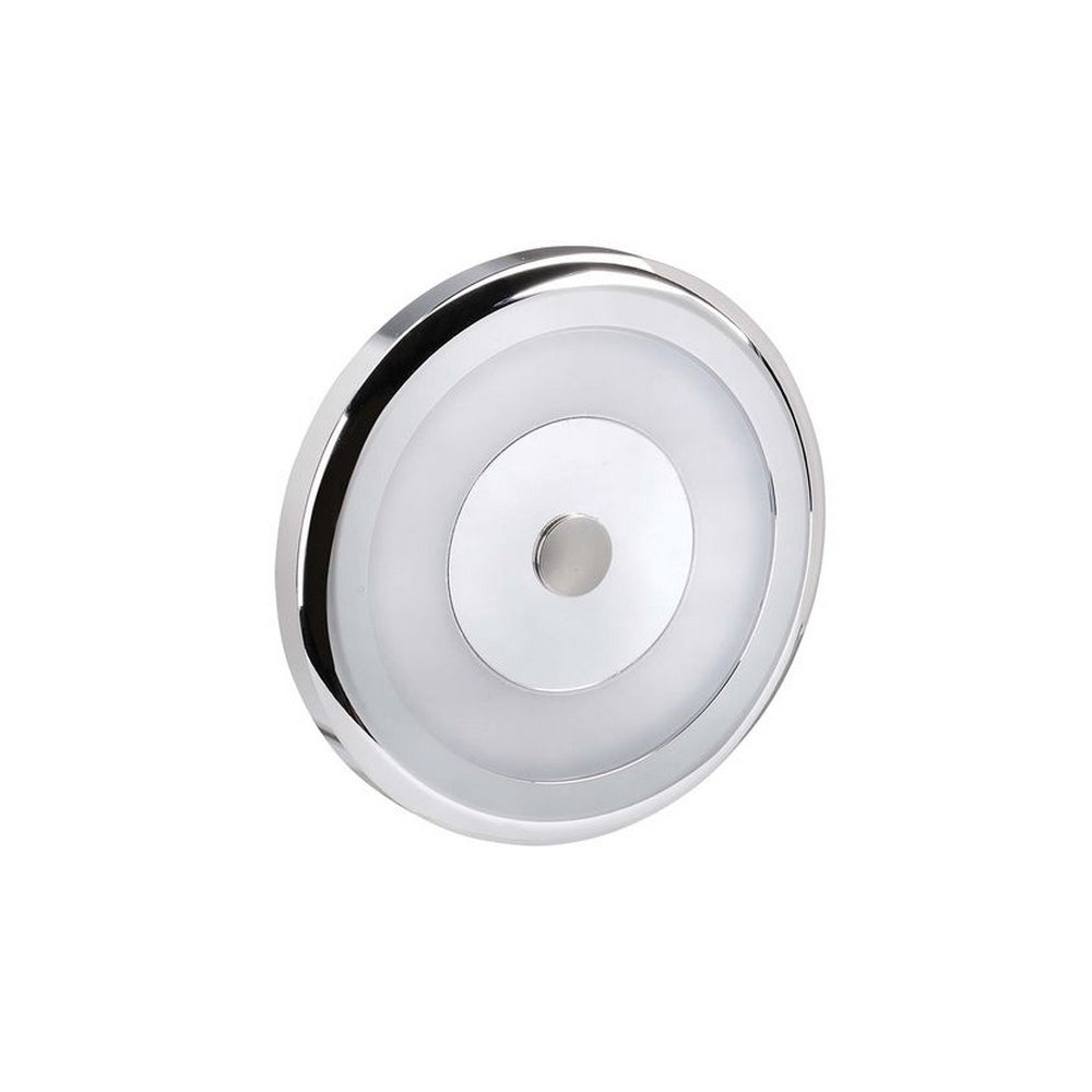 Narva 10-30 Volt Chrome Bezel Interior Lamp with Touch Sensitive On/Dim/Off Switch - Cool White