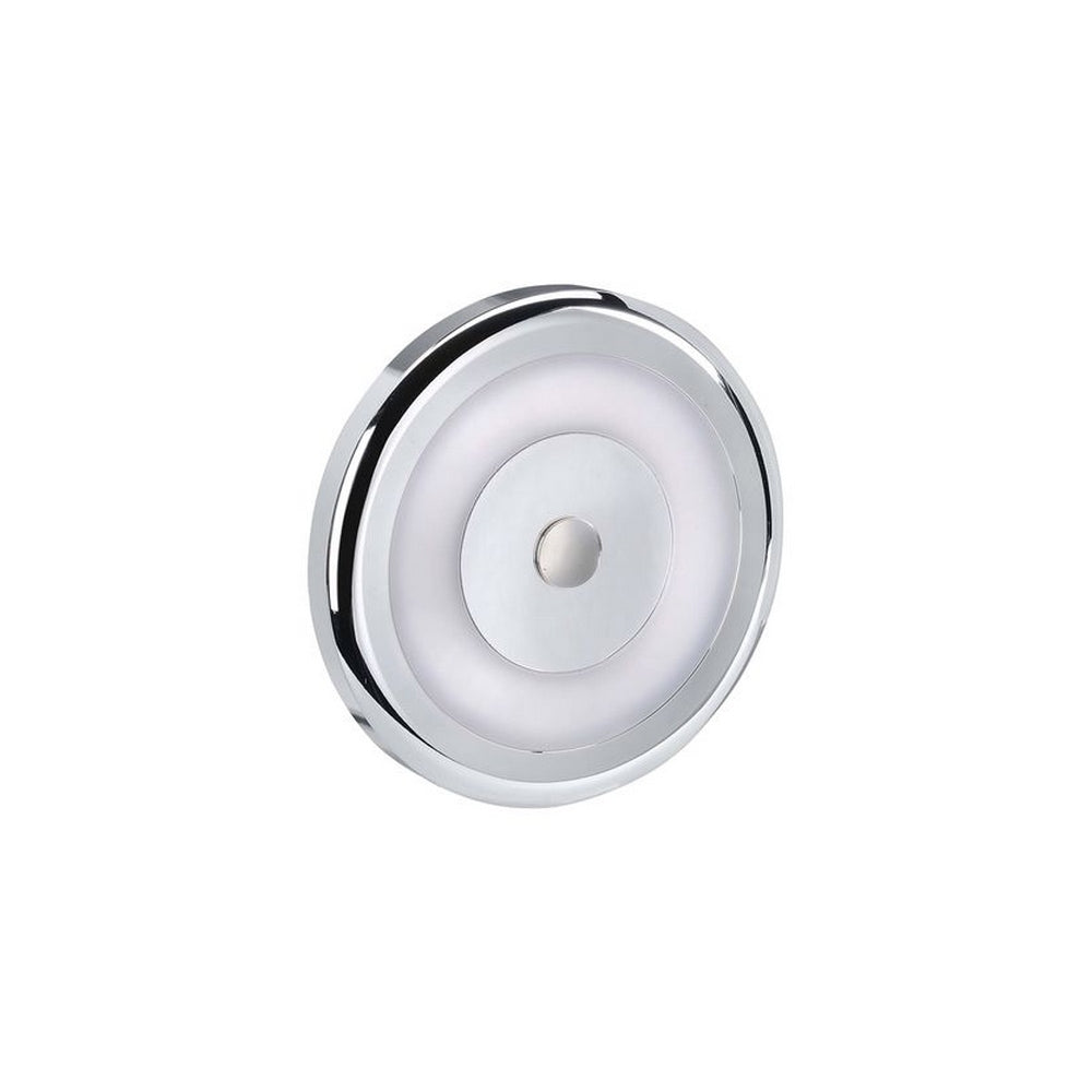 Narva 10-30 Volt Chrome Bezel Interior Lamp with Touch Sensitive On/Dim/Off Switch - Warm White