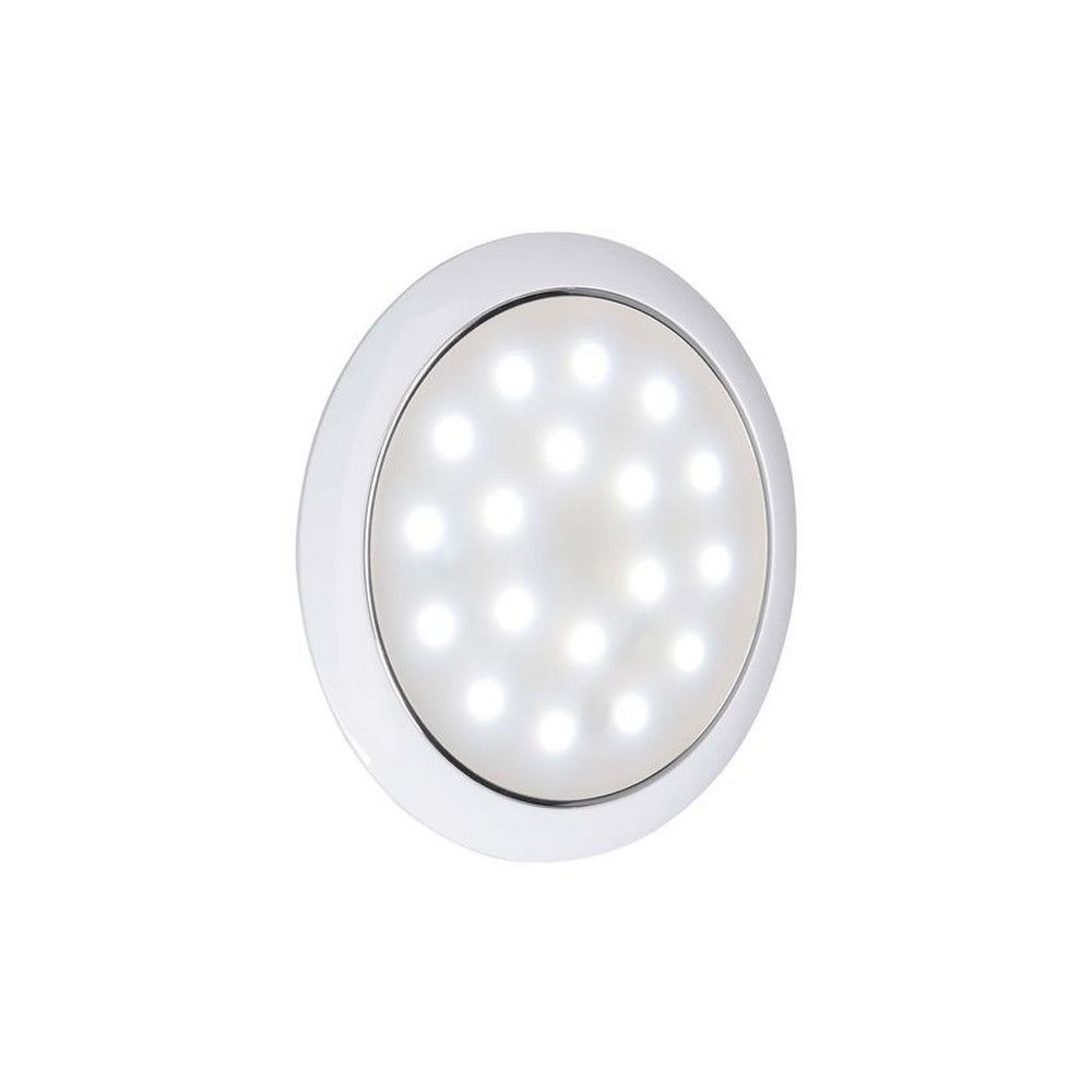 Narva 9-33V Saturn Lamp Dual Colour 130mm LED Interior Lamp with Touch Switch White/Red