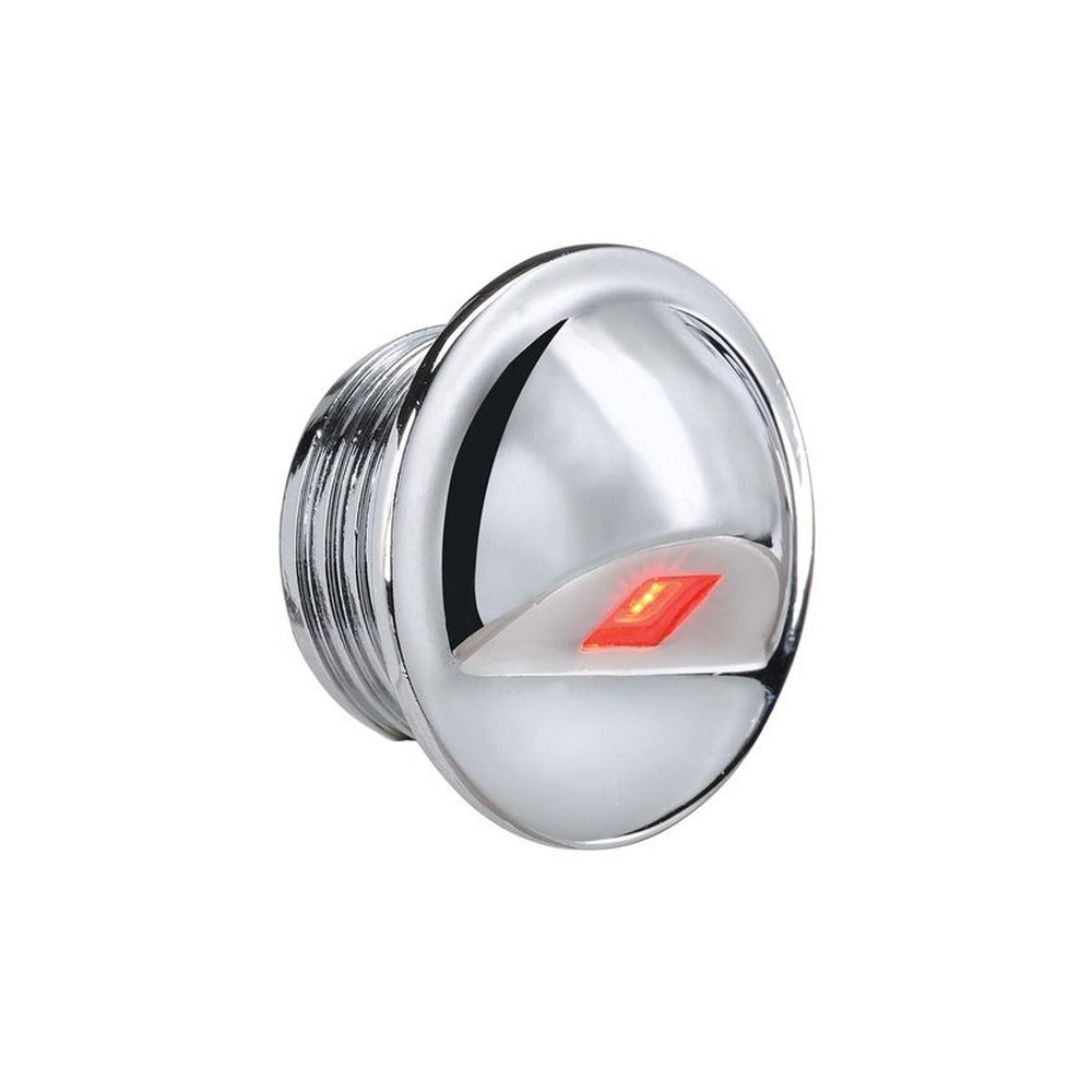 Narva 10-30V LED Chrome Step Light Red Blister Pack Of 1