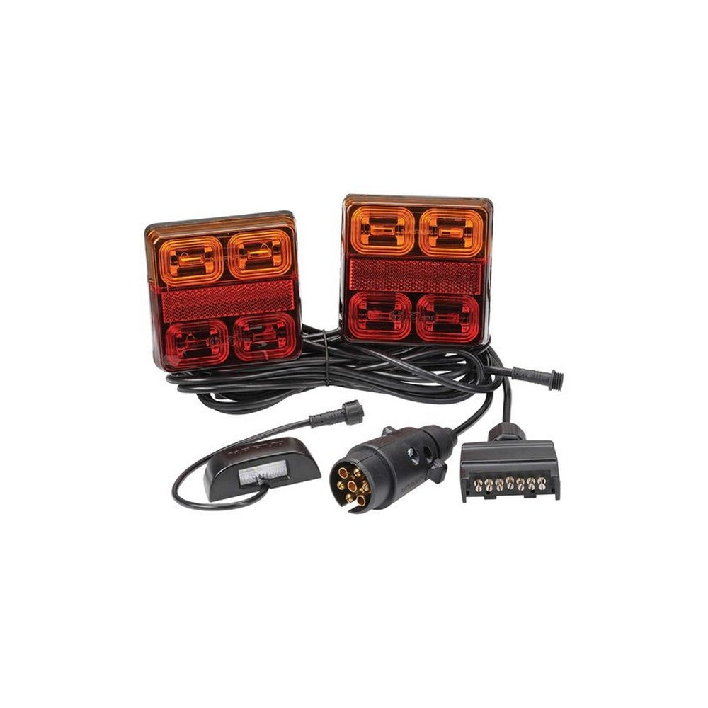 Narva 12V Model 35 LED Plug & Play Trailer Lamp Kit Square Lamps