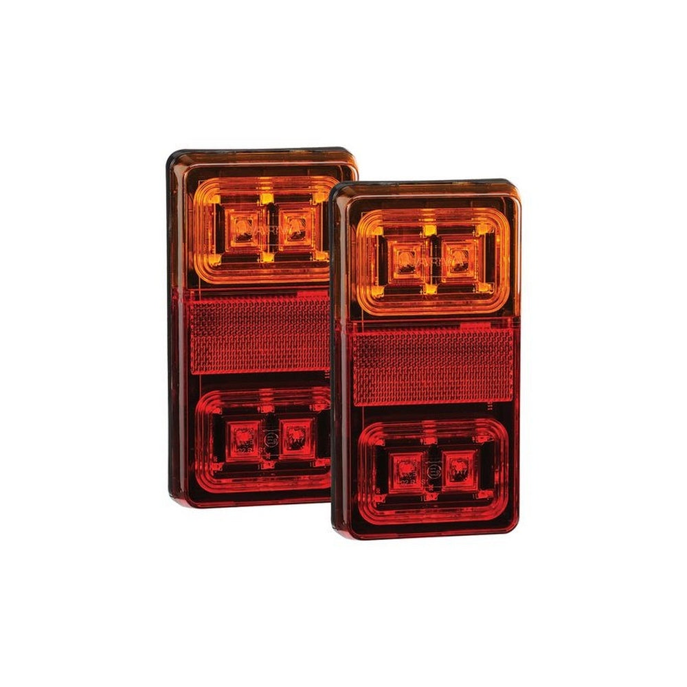 Narva 12V Model 35 LED Slimline Rear Stop/Tail Direction Indicator Lamps Rectangular Lamps