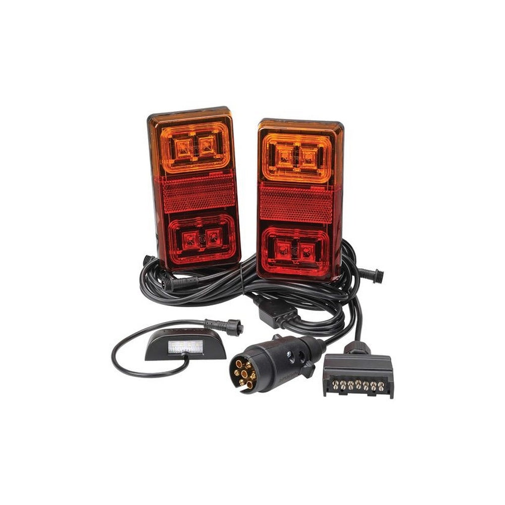 Narva 12V Model 35 LED Plug & Play Trailer Lamp Kit Rectangular Lamps