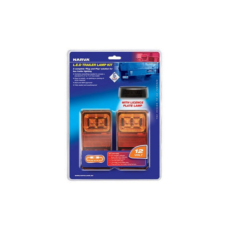 Narva 12V Model 35 LED Plug & Play Trailer Lamp Kit Rectangular Lamps