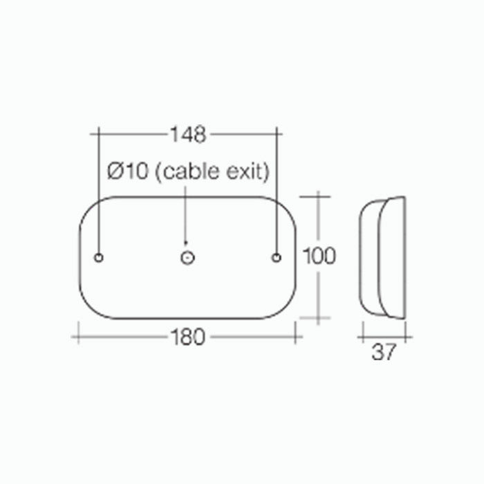 Narva Led Submersible Trailer Lamps + 9M Wiring Boat Marine L.E.D Lights 94142Tp