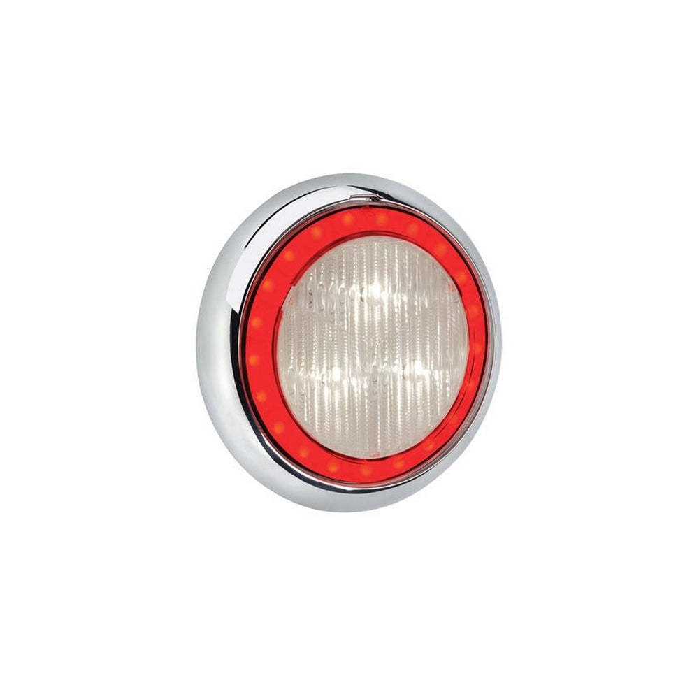 Narva 9-33 Volt Model 43 LED Reverse Lamp White with Red LED Tail Ring