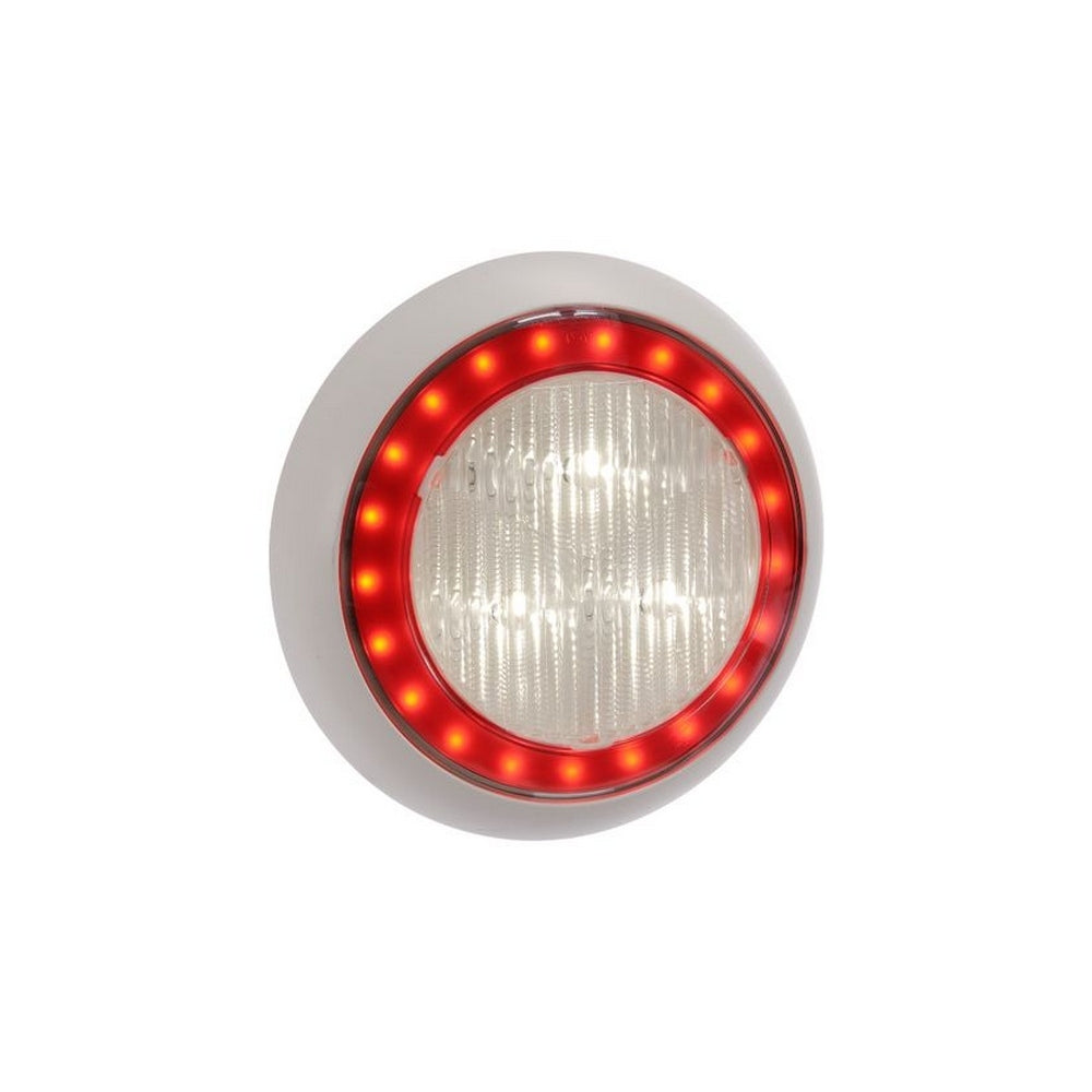Narva 9-33 Volt Model 43 LED Reverse Lamp White with Red LED Tail Ring