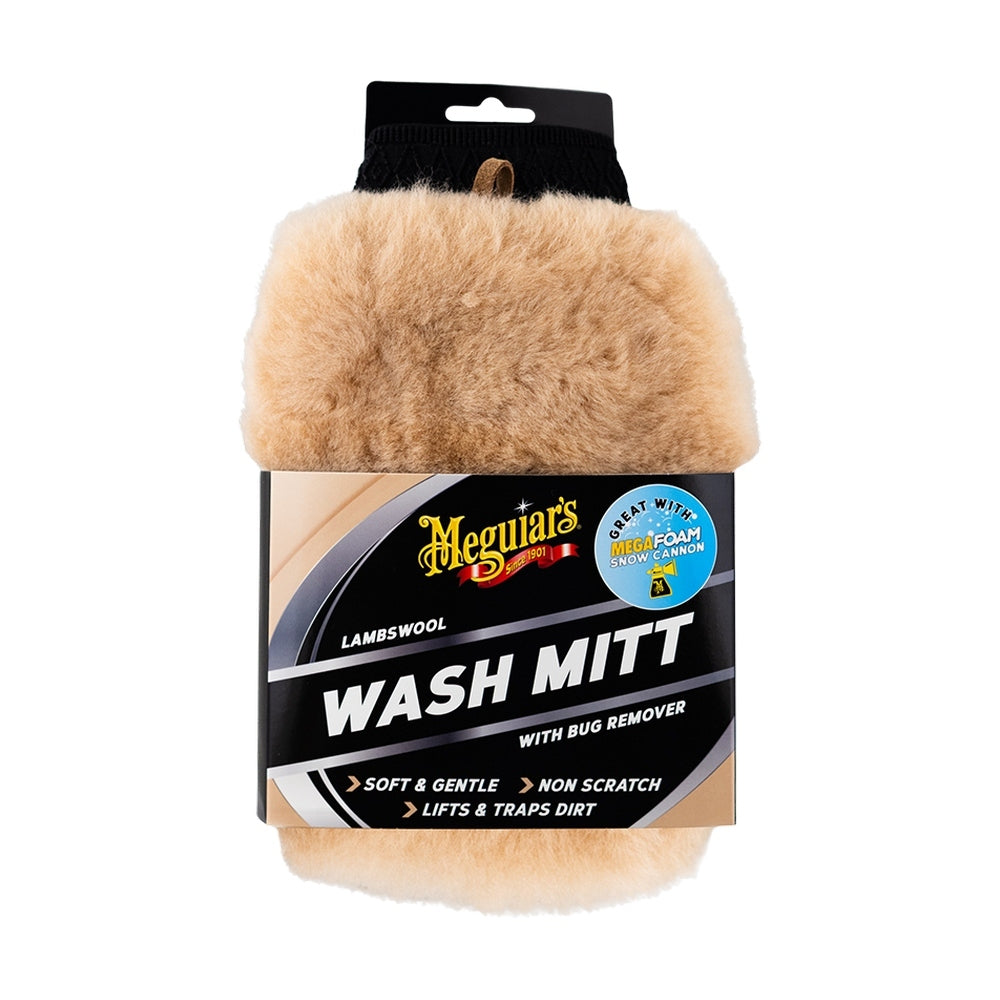 Meguiars Lambswool Wash Mitt with Bug Remover