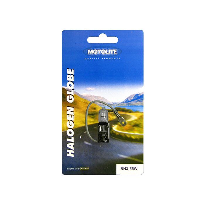 Motolite H3 55W Blister Pack Halogen