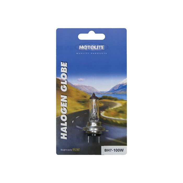 Motolite H7 100W Blister Pack Halogen